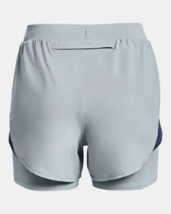 Damen UA Fly-By Elite 2-in-1-Shorts -Modegeschäft Für Sportbekleidung PS1369768 465 HB