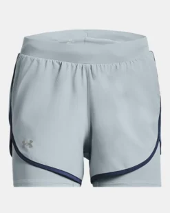 Damen UA Fly-By Elite 2-in-1-Shorts -Modegeschäft Für Sportbekleidung PS1369768 465 HF