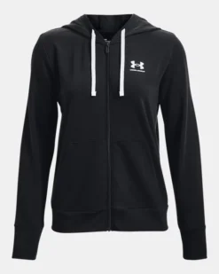 Damen UA Rival Terry Full-Zip-Hoodie -Modegeschäft Für Sportbekleidung PS1369853 001 HF