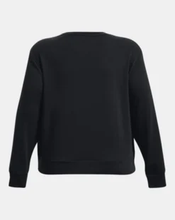 Damen UA Rival Oberteil Aus French Terry Mit Rundhalsausschnitt -Modegeschäft Für Sportbekleidung PS1371188 001 HB