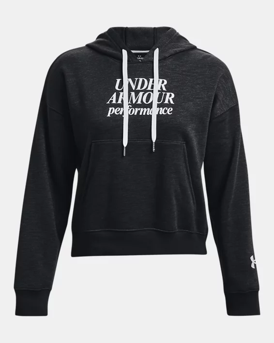 Damen UA Recovery Fleece Hoodie Mit Schriftzug 4 Damen UA Recovery Fleece Hoodie Mit Schriftzug – Bild 4