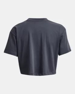 UA Crop Kurzarm-Oberteil Mit Logo Für Damen -Modegeschäft Für Sportbekleidung PS1376751 044 HB