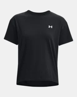 UA Essential T-Shirt Aus Baumwoll-Stretchstoff Für Damen -Modegeschäft Für Sportbekleidung PS1376938 001 HF