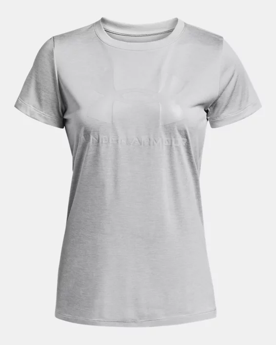 UA Tech™ Twist Gel Kurzarm-Oberteil Mit Großem Logo Für Damen 5 UA Tech™ Twist Gel Kurzarm-Oberteil Mit Großem Logo Für Damen – Bild 5