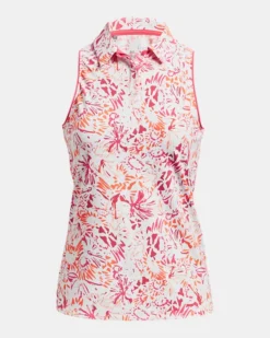 Damen UA Iso-Chill Ärmelloses Poloshirt 10 Damen UA Iso-Chill Ärmelloses Poloshirt -Modegeschäft Für Sportbekleidung PS1377334 101 HF