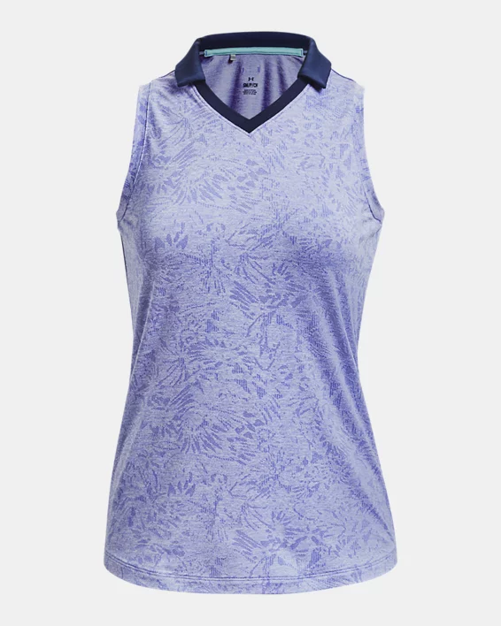 UA Playoff Wild Fields ärmelloses Poloshirt Für Damen 5 UA Playoff Wild Fields ärmelloses Poloshirt Für Damen – Bild 5