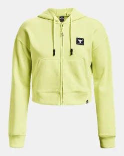 Project Rock Heavyweight Aus French-Terry Mit Durchgehendem Zip Für Damen -Modegeschäft Für Sportbekleidung PS1377446 391 HF