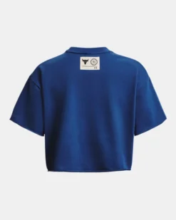 Project Rock Rival Kurzarm-Oberteil Aus French-Terry Für Damen -Modegeschäft Für Sportbekleidung PS1377447 471 HB