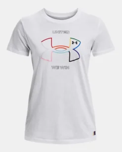 UA Pride Kurzarm-Oberteil Für Damen -Modegeschäft Für Sportbekleidung PS1378959 100 HF