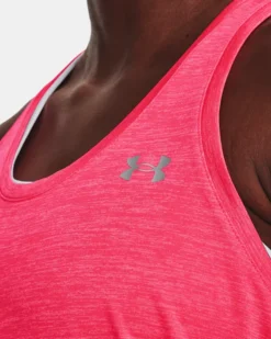 Damen UA Tech™ Twist Tanktop -Modegeschäft Für Sportbekleidung V5 1275487 684 COLLAR