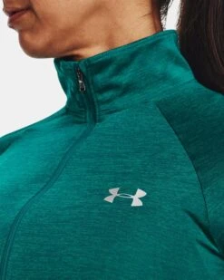 Damen UA Tech™ Twist Mit ½-Zip -Modegeschäft Für Sportbekleidung V5 1320128 722 COLLAR