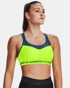 Damen Armour® High Crossback Sport-BH -Modegeschäft Für Sportbekleidung V5 1355109 369 FC 36B