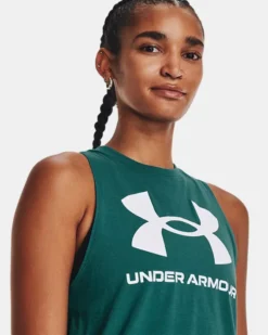 Damen UA Sportstyle-Tanktop Mit Grafik -Modegeschäft Für Sportbekleidung V5 1356297 722 COLLAR
