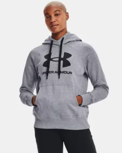 Damen UA Rival Fleece Logo Hoodie
