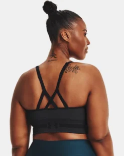 Damen UA Seamless Low Long Heather Sport-BH -Modegeschäft Für Sportbekleidung V5 1357232 012 BC LG