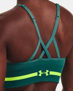 Damen UA Seamless Low Long Sport-BH -Modegeschäft Für Sportbekleidung V5 1357719 722 BCKDET