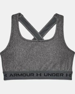 Damen Armour® Mid Crossback Heather Sport-BH -Modegeschäft Für Sportbekleidung V5 1361036 019 LDF SL