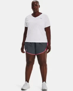 Damen UA Fly-By 2.0 Shorts -Modegeschäft Für Sportbekleidung V5 1361389 013 FSF