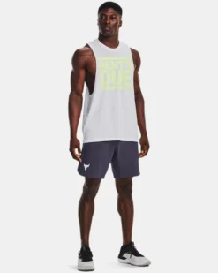 Herren Project Rock Shorts Mit Druckknopfleisten -Modegeschäft Für Sportbekleidung V5 1361616 558 FSF