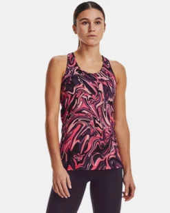 Damen HeatGear® Armour Racer Tanktop Mit Muster