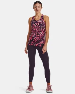 Damen HeatGear® Armour Racer Tanktop Mit Muster -Modegeschäft Für Sportbekleidung V5 1365108 541 FSF