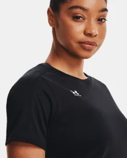 UA Challenger Training Kurzarm-Oberteil Für Damen -Modegeschäft Für Sportbekleidung V5 1367767 001 COLLAR