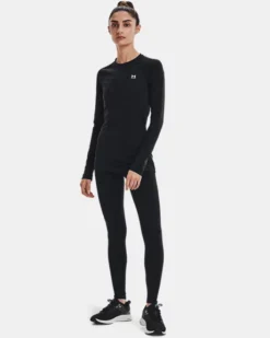 Damen ColdGear® Authentics Oberteil Mit Rundhalsausschnitt -Modegeschäft Für Sportbekleidung V5 1368701 001 FSF