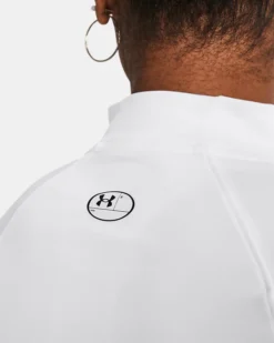 Damen HeatGear® Authentics Oberteil Mit Stehkragen -Modegeschäft Für Sportbekleidung V5 1368702 100 BCKDET