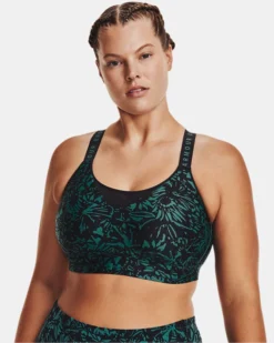 Damen UA Infinity High Sport-BH Mit Print -Modegeschäft Für Sportbekleidung V5 1369026 002 FC XL