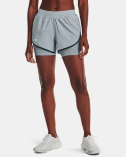 Damen UA Fly-By Elite 2-in-1-Shorts
