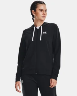 Damen UA Rival Terry Full-Zip-Hoodie