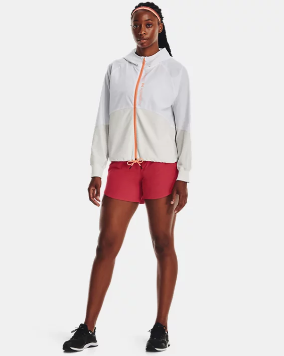 Damen UA Jacke Aus Webstoff Mit Durchgehendem Zip 3 Damen UA Jacke Aus Webstoff Mit Durchgehendem Zip – Bild 3