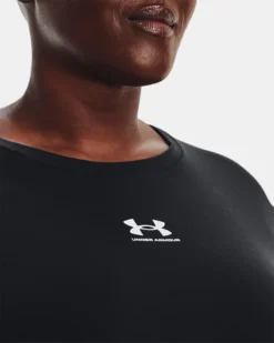 Damen UA Rival Oberteil Aus French Terry Mit Rundhalsausschnitt -Modegeschäft Für Sportbekleidung V5 1371188 001 COLLAR