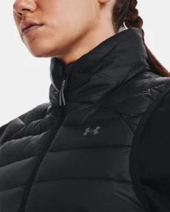 Damen UA Storm Armour Daunen-Bodywarmer -Modegeschäft Für Sportbekleidung V5 1372647 001 COLLAR