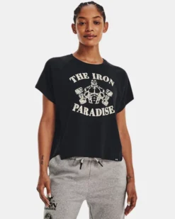 Project Rock Vintage Kurzarm-Oberteil Für Damen