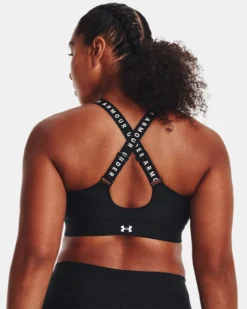 Damen UA Infinity High Zip Sport-BH -Modegeschäft Für Sportbekleidung V5 1373860 001 BC LG