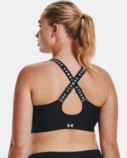 Damen UA Infinity High Zip Sport-BH -Modegeschäft Für Sportbekleidung V5 1373860 001 BC XL