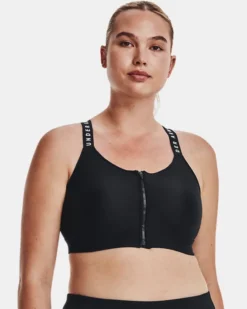 Damen UA Infinity High Zip Sport-BH -Modegeschäft Für Sportbekleidung V5 1373860 001 FC XL