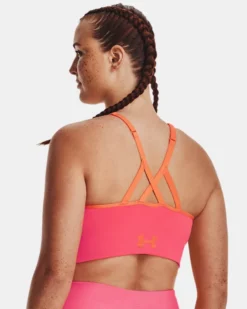 UA Seamless Low Longline Rib Sport-BH Für Damen -Modegeschäft Für Sportbekleidung V5 1373870 683 BC LG