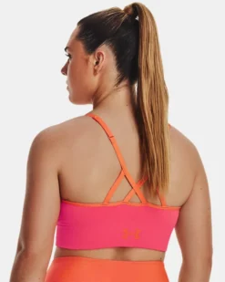 UA Seamless Low Longline Rib Sport-BH Für Damen -Modegeschäft Für Sportbekleidung V5 1373870 683 BC MD