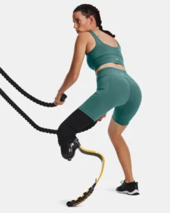 Damen Meridian Enganliegendes Crop-Top -Modegeschäft Für Sportbekleidung V5 1373924 722 FSF