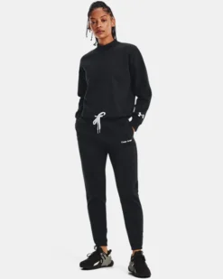 Damen UA Recovery Fleece Hose Mit Schriftzug -Modegeschäft Für Sportbekleidung V5 1374105 001 FSF
