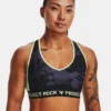 Damen Project Rock Crossback Sport-BH Mit Aufdruck