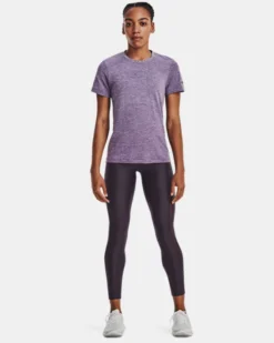 UA Seamless Stride Kurzarm-Oberteil Für Damen -Modegeschäft Für Sportbekleidung V5 1375698 571 FSF