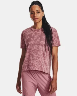 UA Heavyweight Kurzarm-Oberteil Mit Logodruck Für Damen