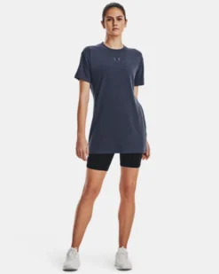 UA Extended Kurzarm-Oberteil Mit Aufdruck Für Damen -Modegeschäft Für Sportbekleidung V5 1376745 044 FSF