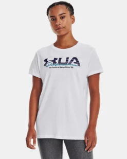 UA Vintage Performance Kurzarm-Oberteil Für Damen