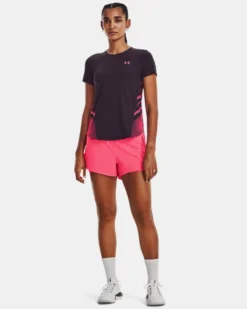 UA Iso-Chill Laser T-Shirt Für Damen -Modegeschäft Für Sportbekleidung V5 1376818 541 FSFADD