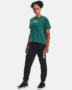 Project Rock Globe Kurzarm-Oberteil Für Damen -Modegeschäft Für Sportbekleidung V5 1376917 722 FSF