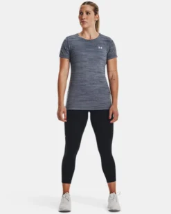 UA Tech™ Tiger Kurzarm-Oberteil Für Damen 8 UA Tech™ Tiger Kurzarm-Oberteil Für Damen -Modegeschäft Für Sportbekleidung V5 1376937 044 FSF